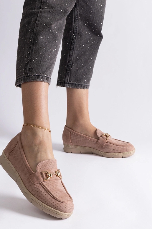 Crème kleurige dames schoenen van...