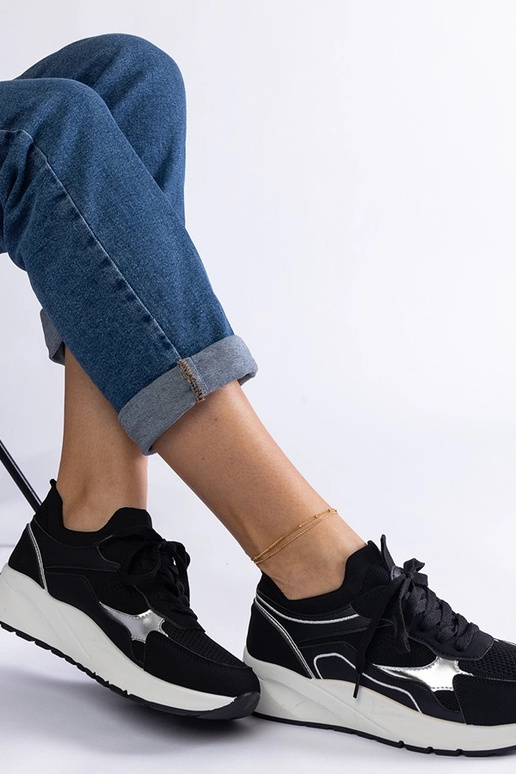 Sorte Elsira sportssneakers til kvinder