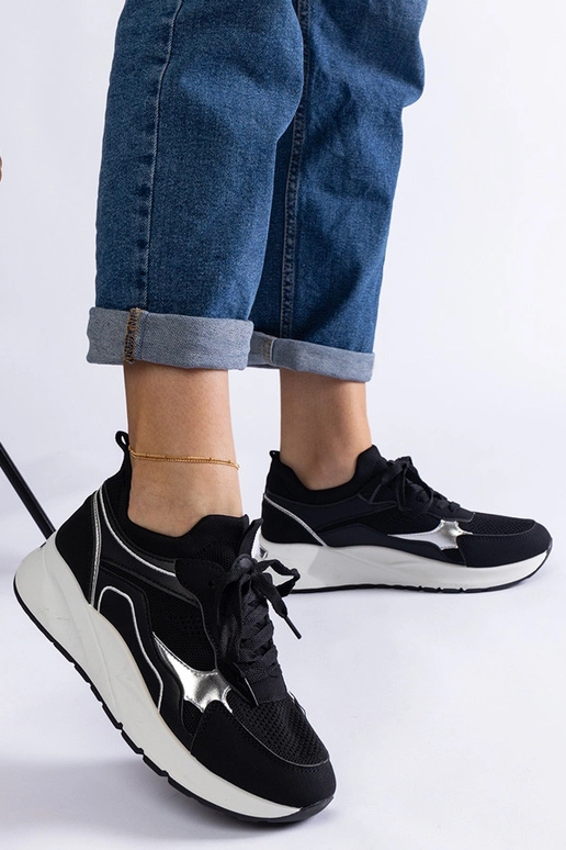 Sorte Elsira sportssneakers til kvinder