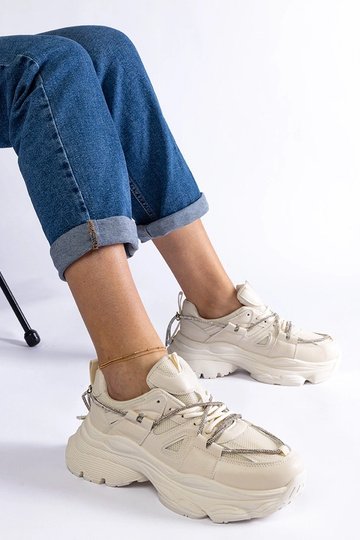 Beige Ivett sportssneakers...