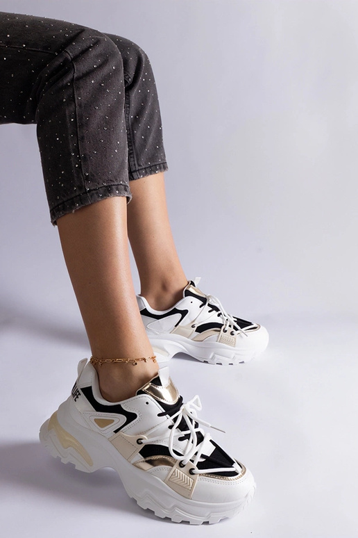 Sorte og hvide Sulamita sportssneakers