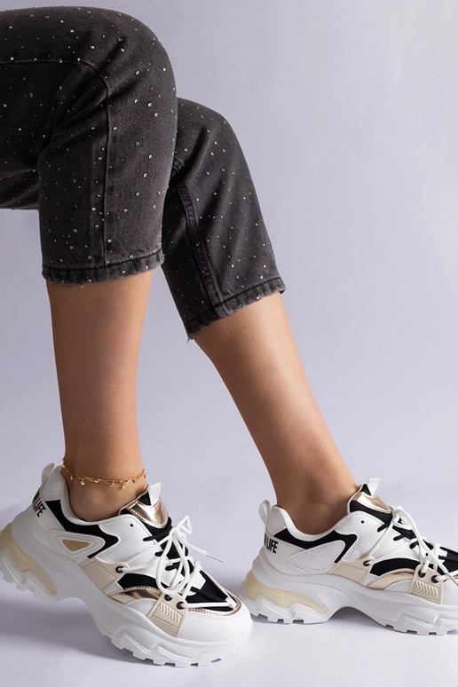 Sorte og hvide Sulamita sportssneakers