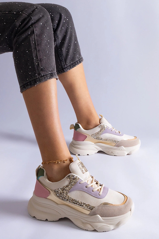 Flerfarvede sneakers med... Flerfarvede sneakers med...