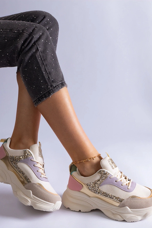 Flerfarvede sneakers med... Flerfarvede sneakers med...