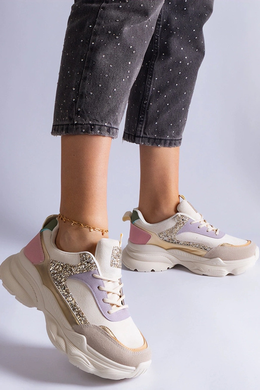 Flerfarvede sneakers med... Flerfarvede sneakers med...