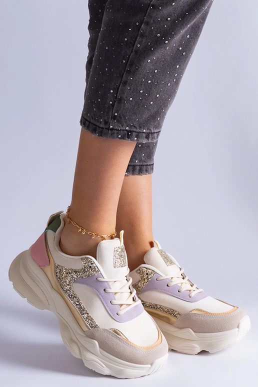 Flerfarvede sneakers med... Flerfarvede sneakers med...