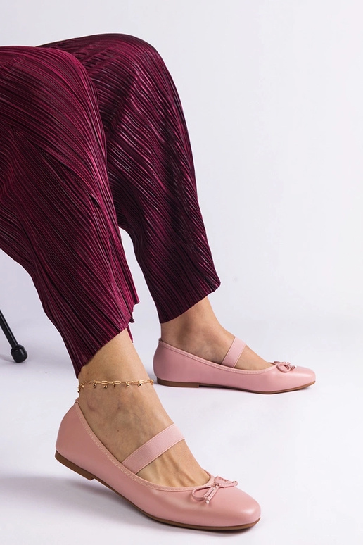 Pink ballet lejligheder med elastik...