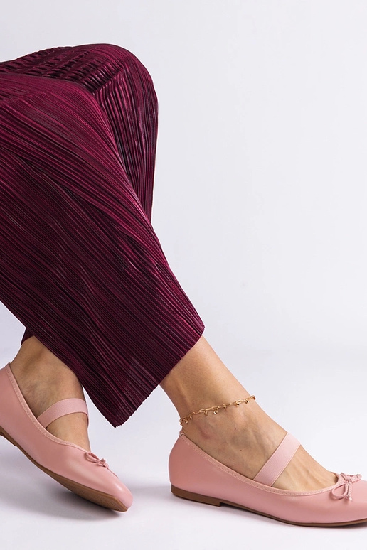 Pink ballet lejligheder med elastik...