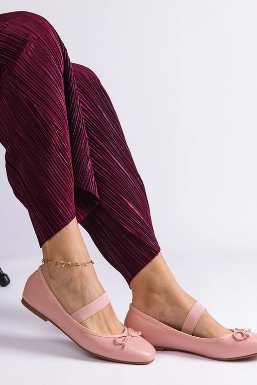 Pink ballet lejligheder med elastik...