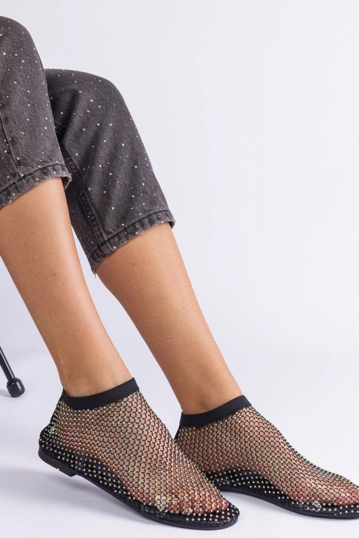 Sorte mesh sandaler med zirkoner Antalia Sorte mesh sandaler med zirkoner Antalia