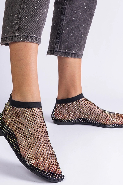 Sorte mesh sandaler med zirkoner Antalia Sorte mesh sandaler med zirkoner Antalia