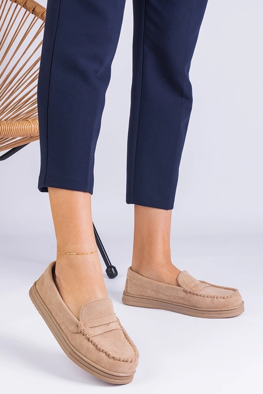 Zandkleurige dames schoenen van...