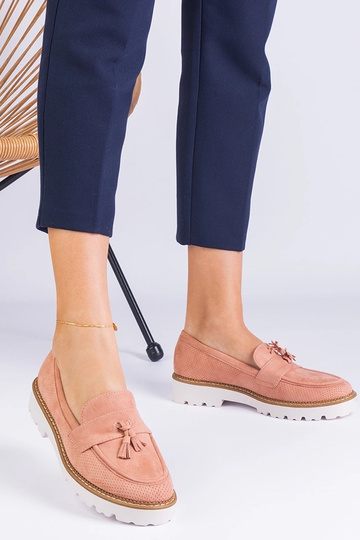 Pink damemoccasiner lavet... 2