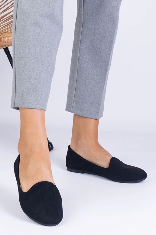 Zwarte klassieke Valensia kunstsuède...