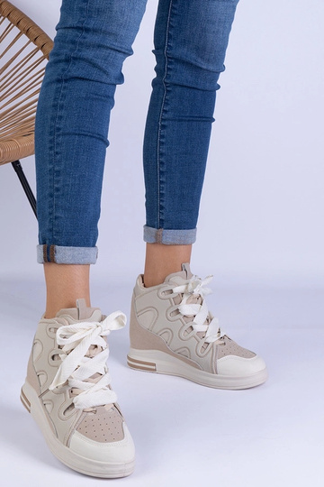 Beige damesneakers med... 2