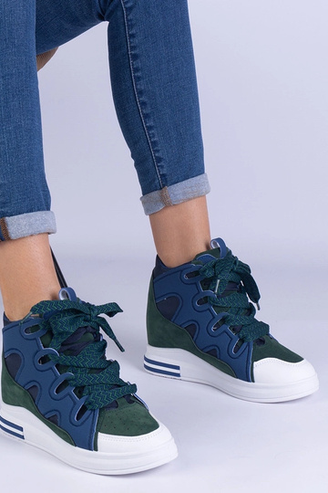 Marineblå damesneakers med... 2