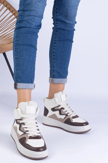 Shadolina brune sportssneakers til kvinder 2