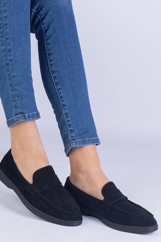 Zwarte klassieke geperforeerde...