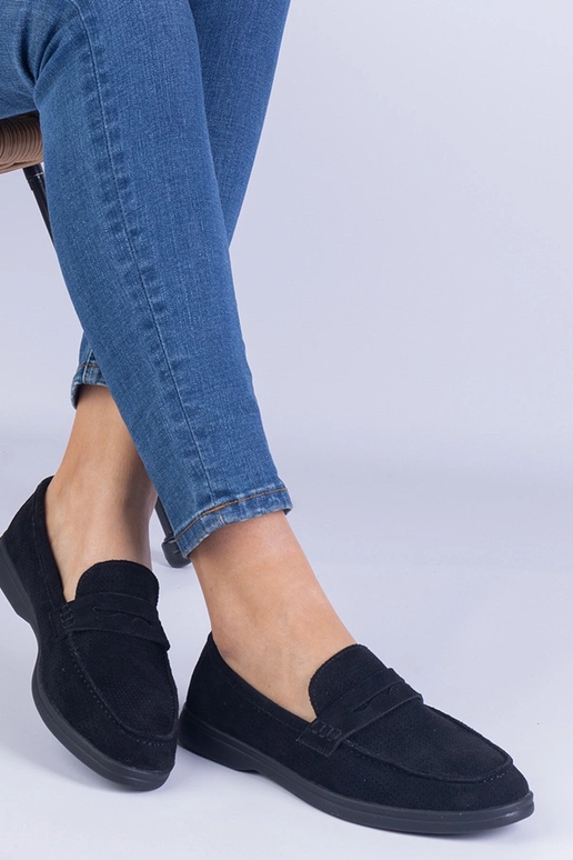 Zwarte klassieke geperforeerde...