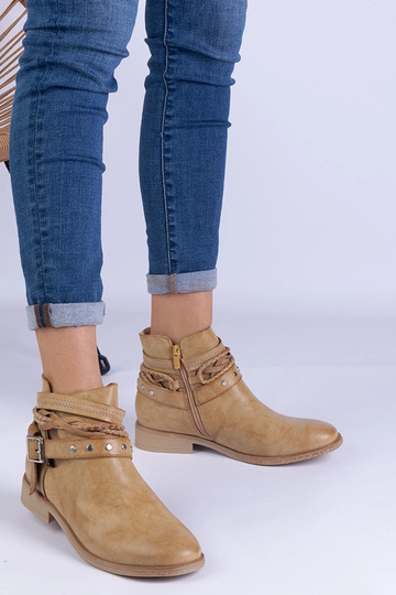 Brune flade ankelstøvler... 2