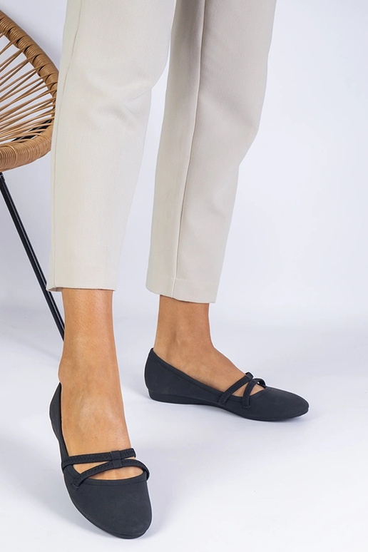 Sorte ballerinaer til kvinder lavet...