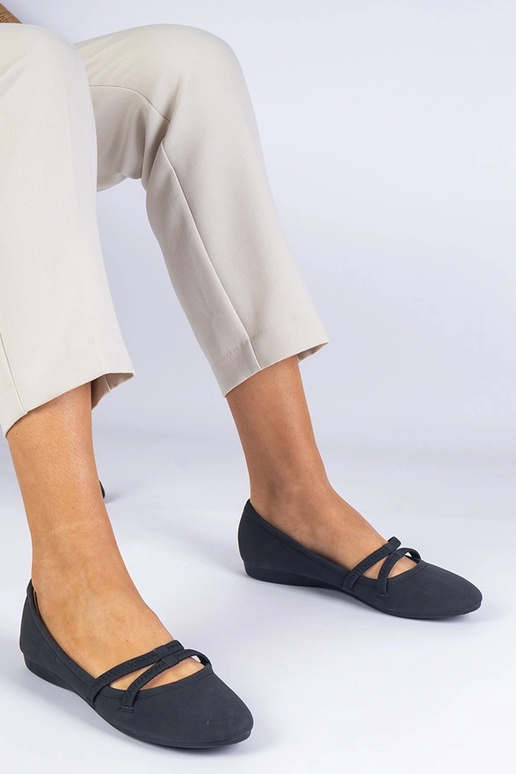 Sorte ballerinaer til kvinder lavet...