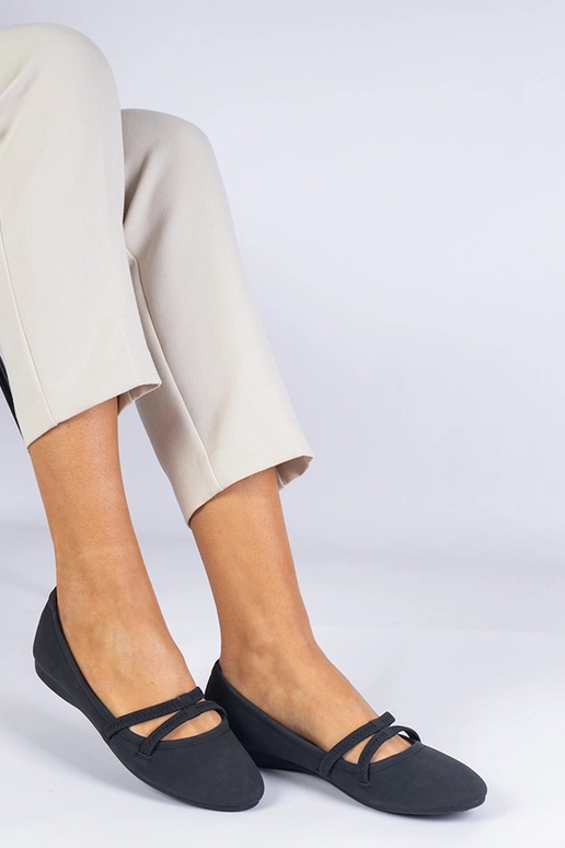 Sorte ballerinaer til kvinder lavet...