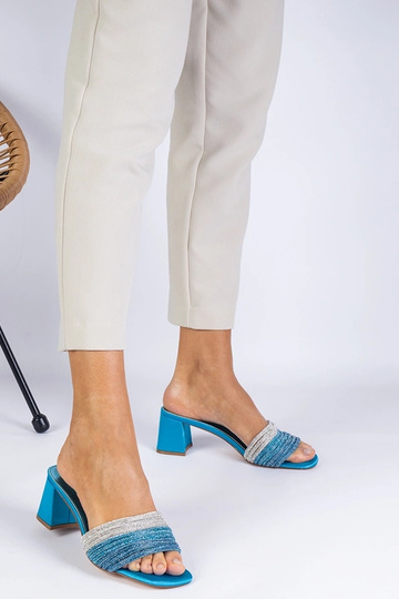 Blå elegante sandaler med zirkoner Maritto 2