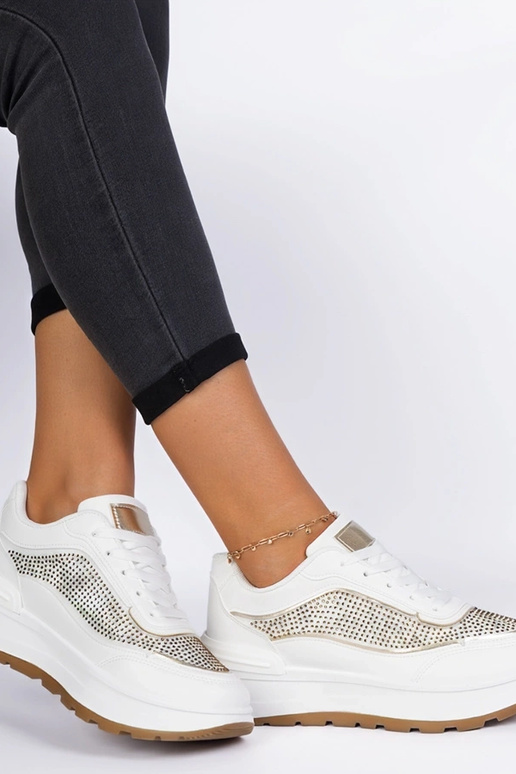 Fucco witte dames sneakers met... Fucco witte dames sneakers met...