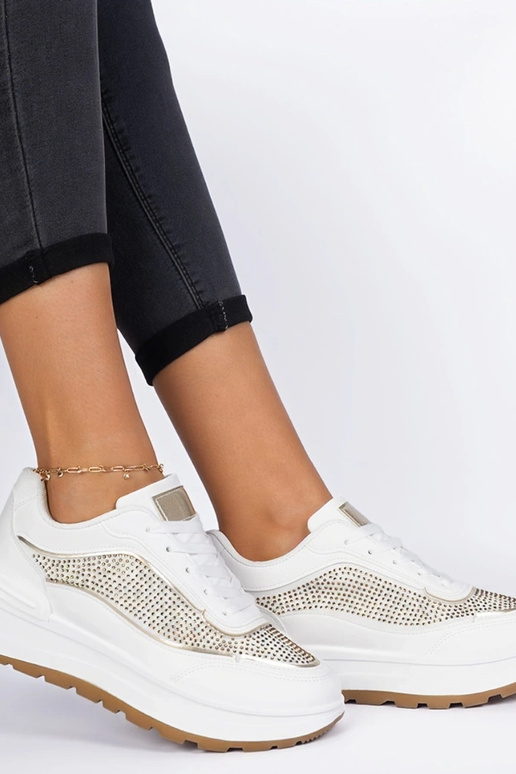 Fucco witte dames sneakers met... Fucco witte dames sneakers met...