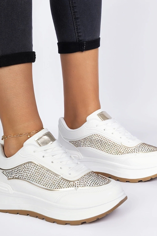 Fucco witte dames sneakers met... Fucco witte dames sneakers met...