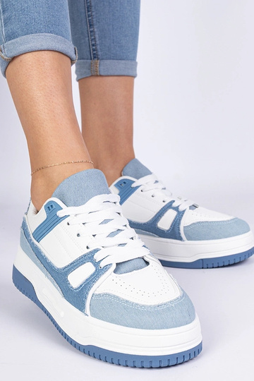 Pretta blauwe dames sport sneakers
