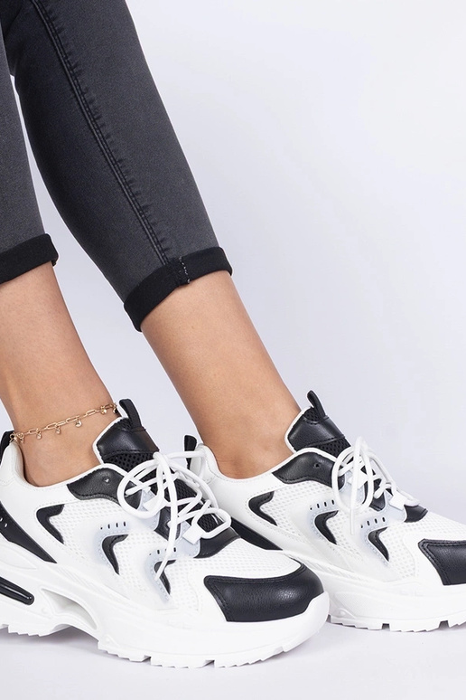 Lamula zwart-witte dames sport sneakers Lamula zwart-witte dames sport sneakers