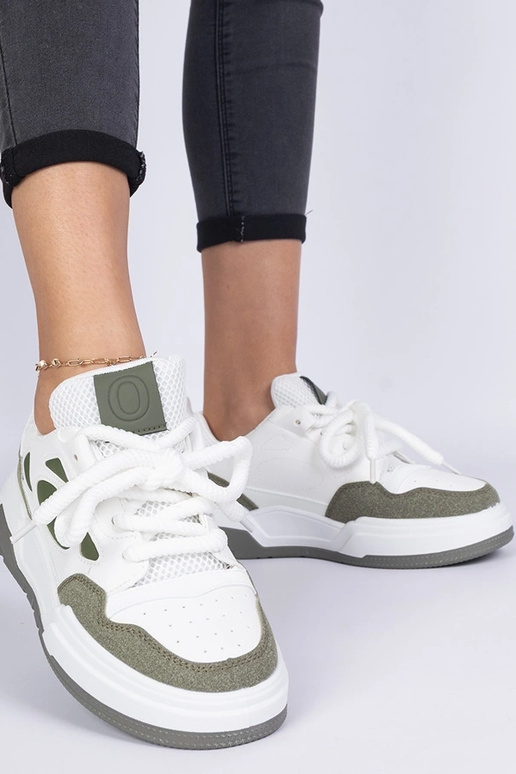 Alpacco groene dames sneakers met...