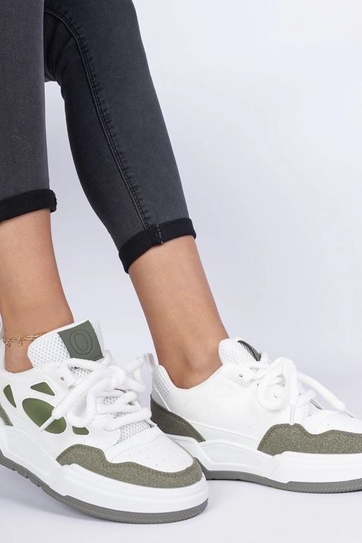 Alpacco groene dames sneakers met...