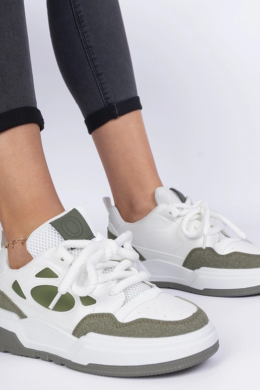 Alpacco groene dames sneakers met...