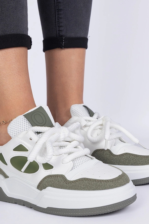 Alpacco groene dames sneakers met...