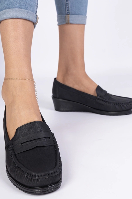 Zwarte damesschoenen met hak Zorani