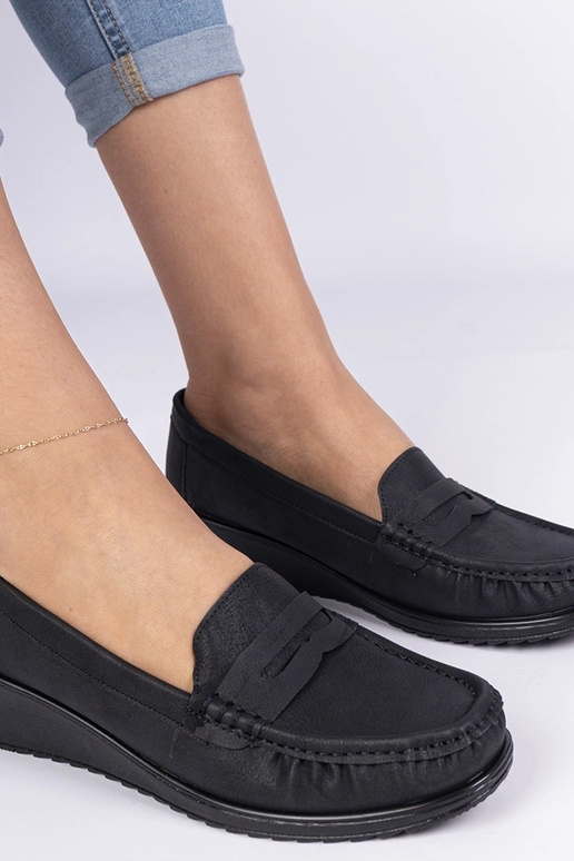 Zwarte damesschoenen met hak Zorani