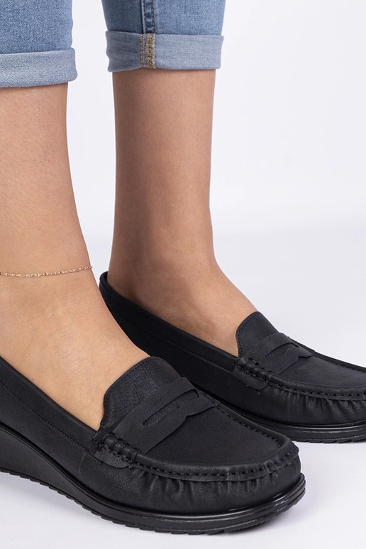 Zwarte damesschoenen met hak Zorani