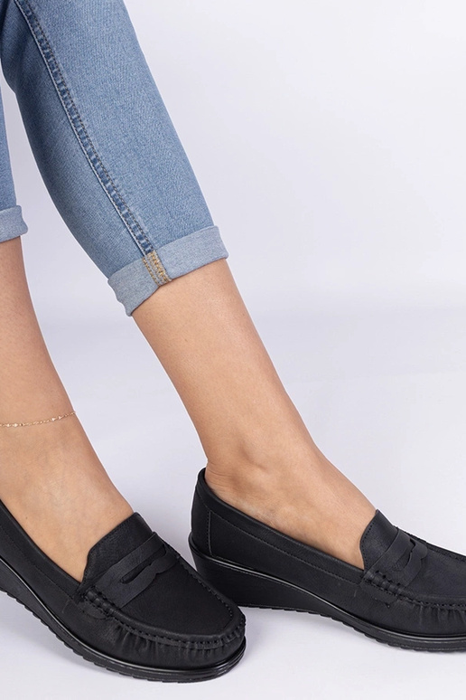 Zwarte damesschoenen met hak Zorani