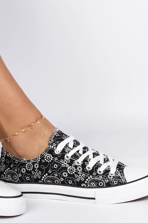 Zwarte dames stoffen schoenen in...