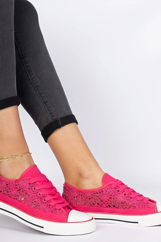 Roze aërodynamische damessneakers Saha Roze aërodynamische damessneakers Saha