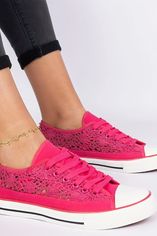 Roze aërodynamische damessneakers Saha Roze aërodynamische damessneakers Saha