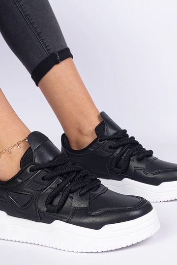 Kayota zwarte dames sneakers met dikke veters