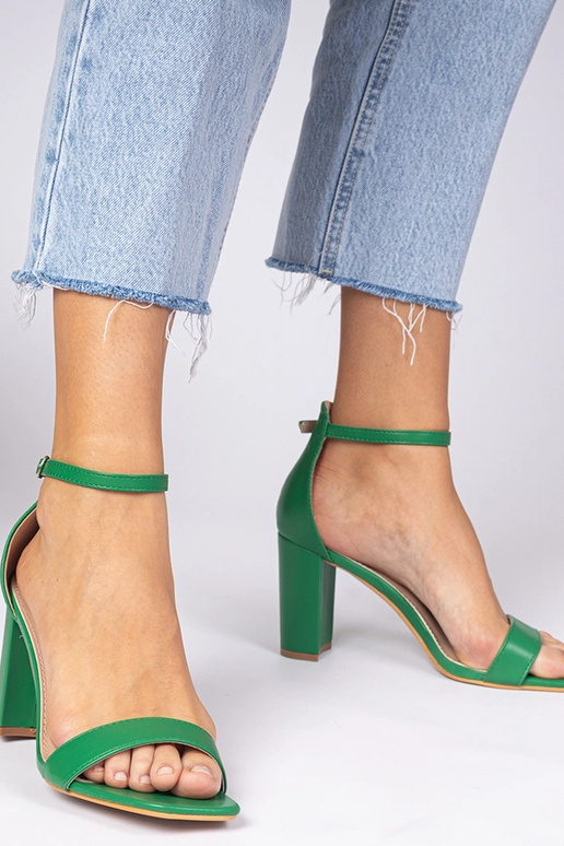 Groene sandalen met hoge hak Kasedi Groene sandalen met hoge hak Kasedi