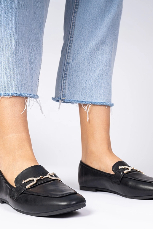 Zwarte elegante damesschoenen met... Zwarte elegante damesschoenen met...