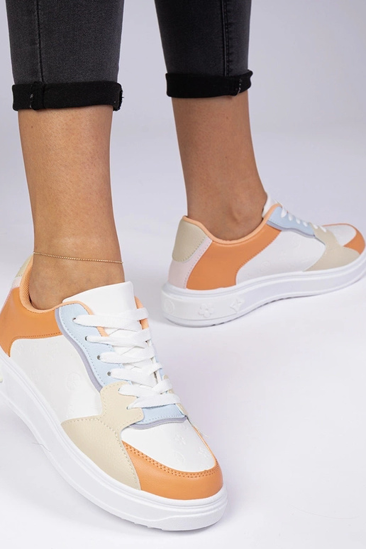 Wit-oranje sportschoenen van...