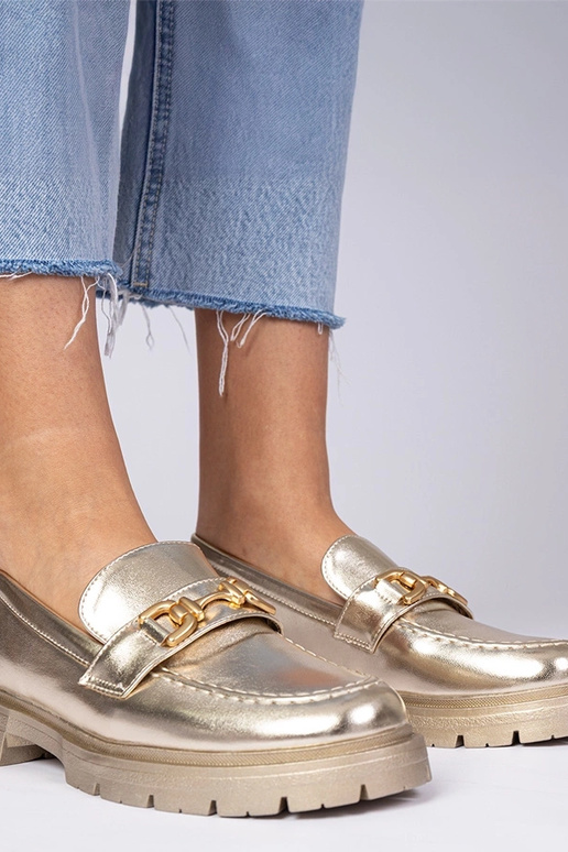 Gouden elegante mocassins van...