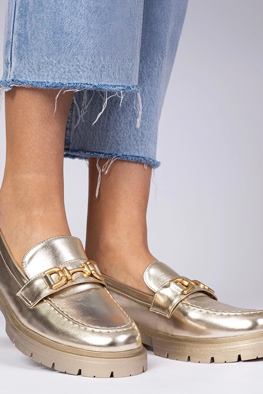 Gouden elegante mocassins van...